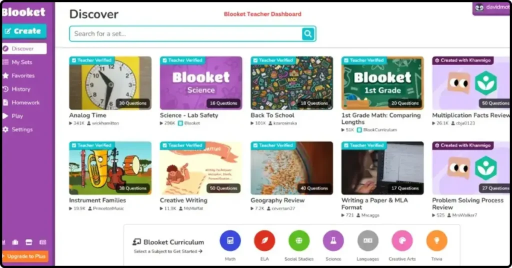 Blooket Dashboard Overview and Features